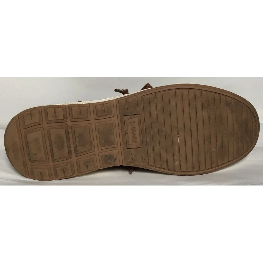 Levi's Men's Brown Mid Top Sneakers Size 8 EUR 41‎ Casual Chukka Style Shoes